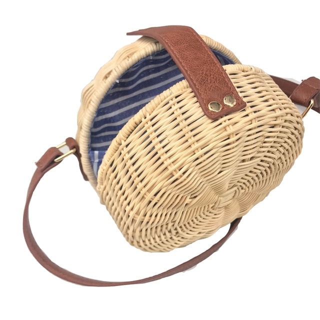 Square Round Mulit Style Straw Bag Handbags Women Summer