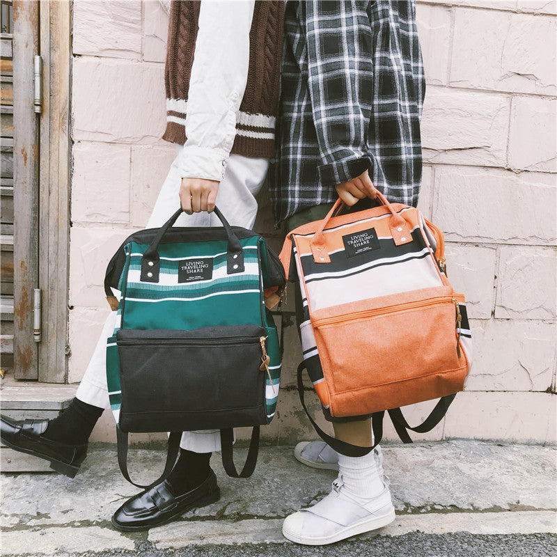 2019 Korean Style Women Backpack Canvas Travel Bag